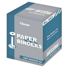 SDS - Paper Binder 19mm (Pack of 100)