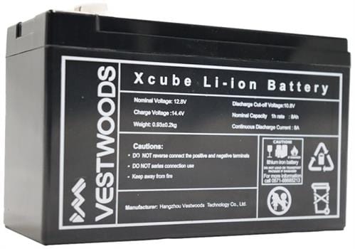 Solarix XCube 12V 8Ah Rechargeable Lithium Battery