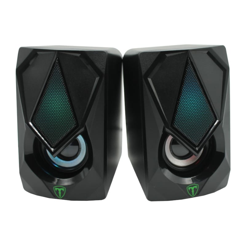 T-Dagger T-TGS500 Black Box 2 x 3W|3.5mm|RGB Speakers - Black