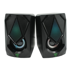 T-Dagger T-TGS500 Black Box 2 x 3W|3.5mm|RGB Speakers - Black