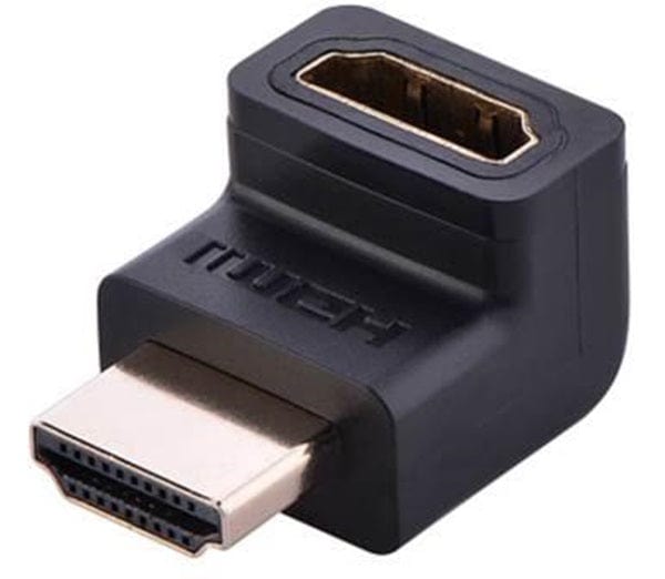 uGreen Version 2 HDMI Male To Female 90 Degree Angle Adapter, Colour Black