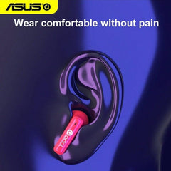 Wireless Earphones With Enc Noise Cancellation - Red