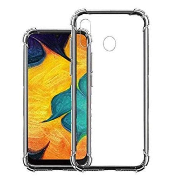 World Choice Shockproof Case For Samsung Galaxy A20 - Clear - Display Unit